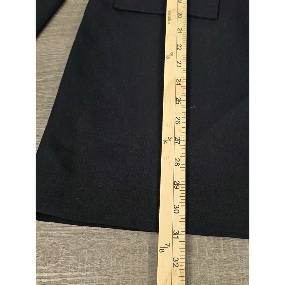 Pendleton Blazer Jacket Women 10 BLACK Single Button Mid Length‎ Polyester Blend - Picture 5 of 8